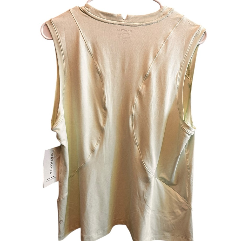 NWT Athleta Light Green Muscle Tank Top - Picture 4 of 6